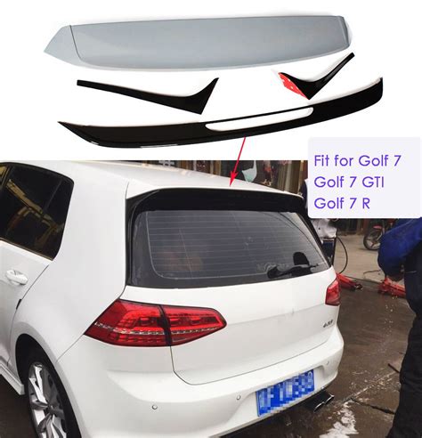 Rear Roof Spoiler Wing Lip Fit For VW Golf 7 MK7 & GTI & R UNPAINTED ...