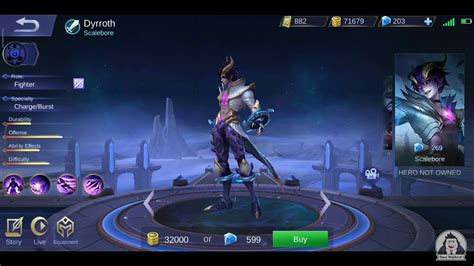 Dyroth - Mobile Legends Hero - All Skin and Skill Description (July ...