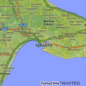 Taranto Map - Italy