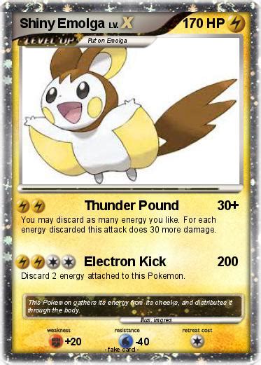 Pokémon Shiny Emolga - Thunder Pound - My Pokemon Card