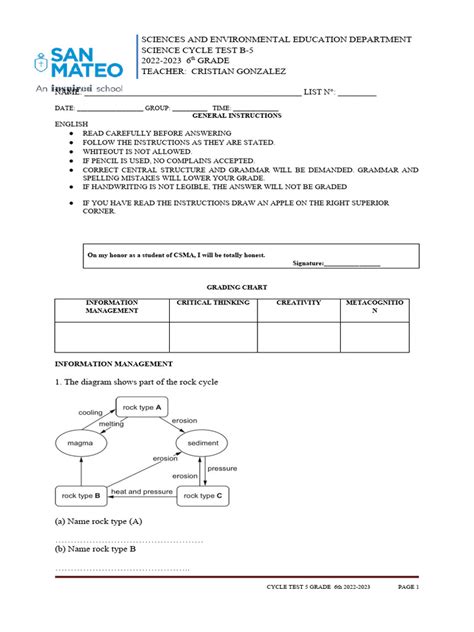 6th Final Exam | PDF