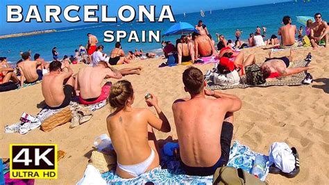 Barceloneta Barcelona | Spain Beach walk - YouTube