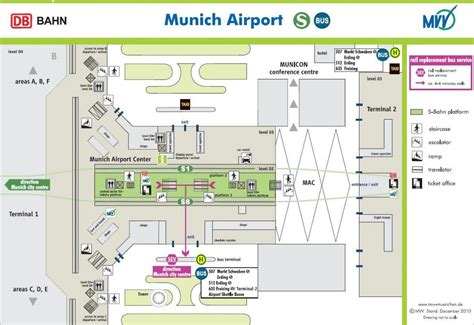 Munich airport terminal 2 map - Muc terminal 2 map (Bavaria - Germany)