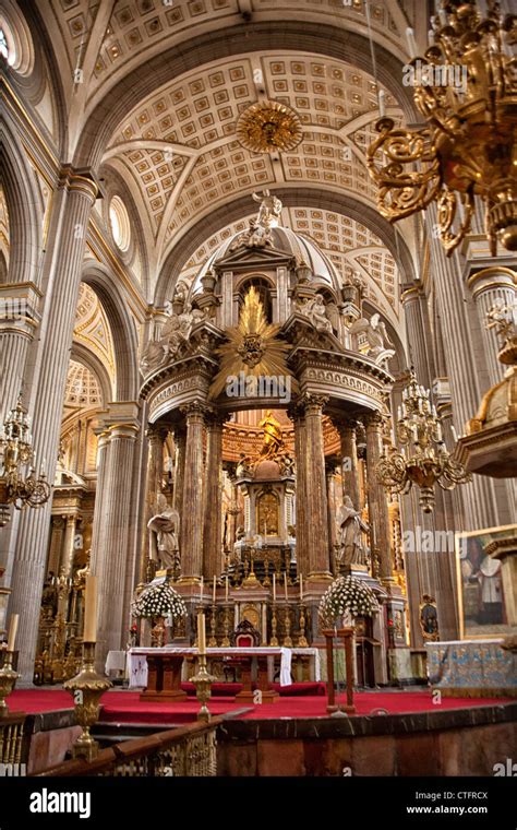 Catedral de Puebla, Puebla Cathedral, near the Zocalo, Puebla, Mexico ...