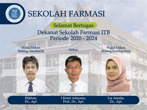 Dekanat Sekolah Farmasi ITB 2020-2024 – Sekolah Farmasi