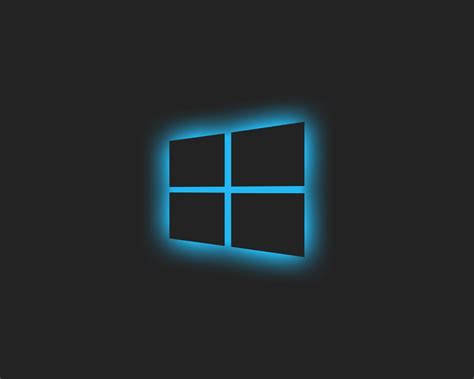 1280x1024 Resolution Windows 10 Logo Blue Glow 1280x1024 Resolution ...