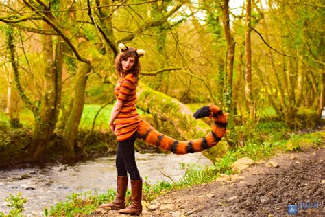 Tiger Ears & Tail Costume Set 60 Long Stripy Tiger Tail | Etsy