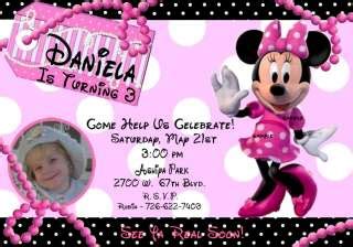 Mickey Mouse Clubhouse First Birthday Shower Party Custom Invitation