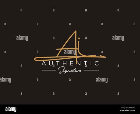 AI Signature Logo Template Vector Stock Vector Image & Art - Alamy