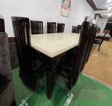 8 Seater Wooden Dining Table Set at Rs 66000/set in Kurukshetra | ID ...