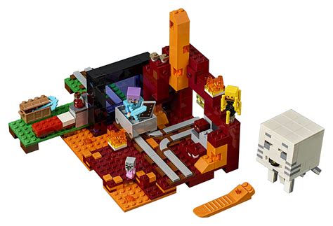 LEGO Minecraft The Nether Portal 21143 Building Kit (470 Pieces ...