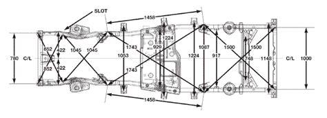 1997 Jeep wrangler frame dimensions