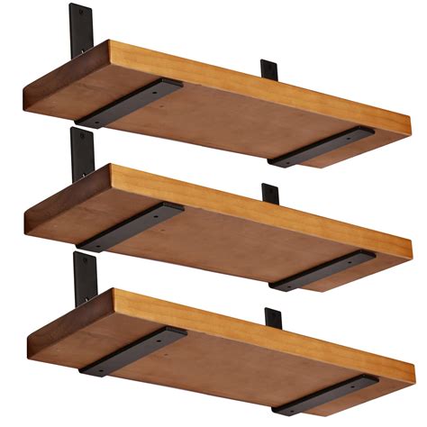 Buy Rustic Shelf Bracket, 1/5 Inch Thick Heavy Duty Floating Shelf ...