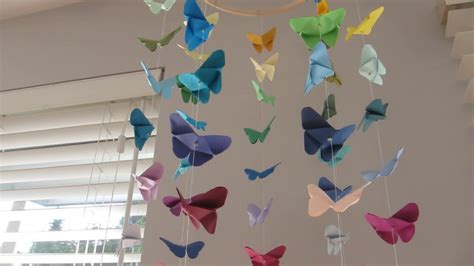 Diy Origami Butterfly Mobile - Do It Yourself