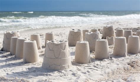 Sand Castles on the Beach - Leave Only Footprints