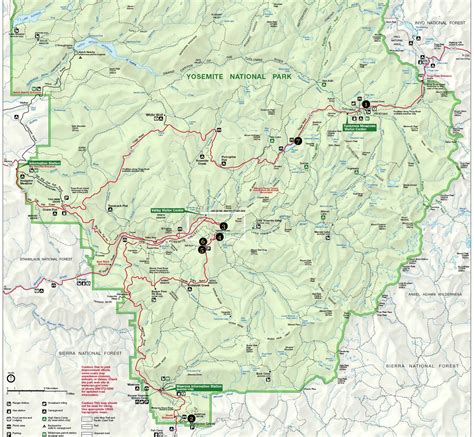 Exploring Yosemite National Park Map: A Comprehensive Guide - 2023 ...