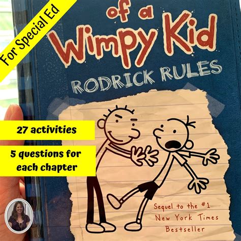 Rodrick Rules Diary of a Wimpy Kid #2 Novel Study for Special Ed ...