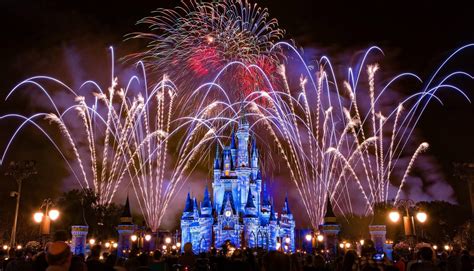 Disney World Magic Kingdom Cinderella's Castle Fireworks | Disney world ...