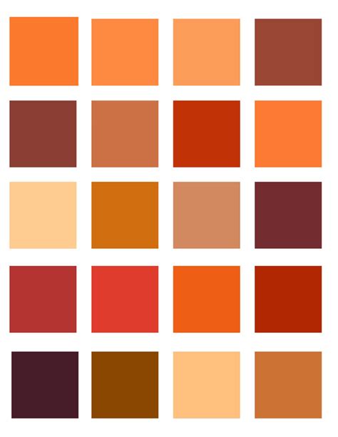 Orange Color Palette 2 by Oceanisuna on DeviantArt