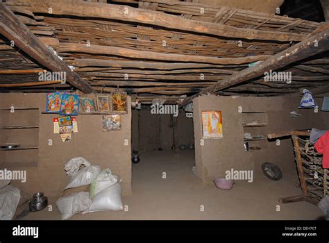 Village hut interior Stock Photo - Alamy