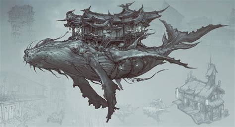 ArtStation - Floating Shrine Leviathan