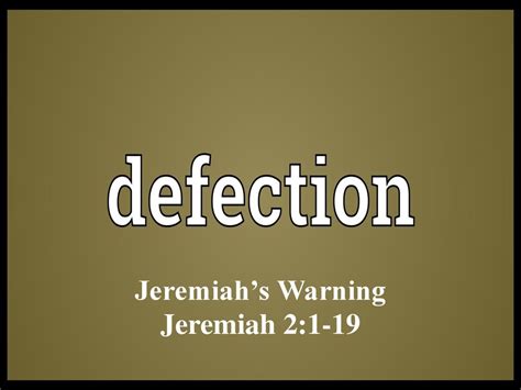 Jeremiah’s Warning Jeremiah 2: ppt download