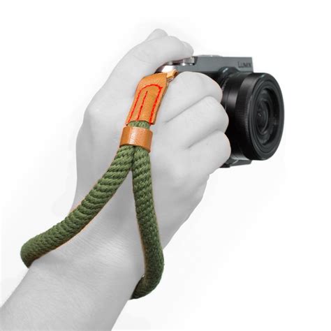 MegaGear Small Cotton Camera Hand Wrist Strap - Green: Amazon.co.uk ...