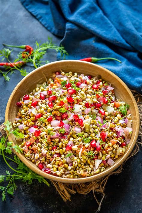 Sprouts Salad Recipe (Step by Step + Video) - Whiskaffair