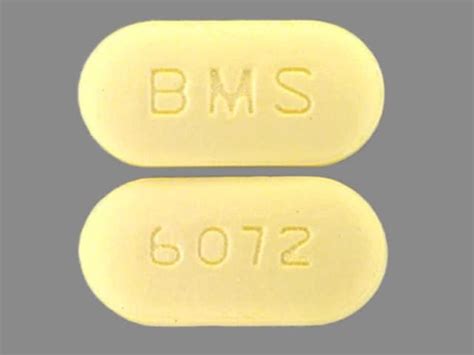 Pill Finder: BMS 6072 Yellow Elliptical / Oval - Medicine.com