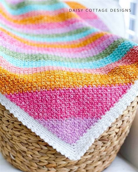 17 Variegated Yarn Crochet Patterns (All Free!) - Daisy Cottage Designs