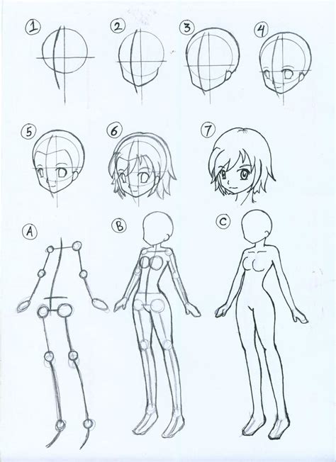 How to draw Female Anime Body II by ariSemutz on DeviantArt