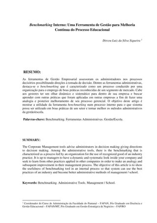 Benchmarking interno | PDF