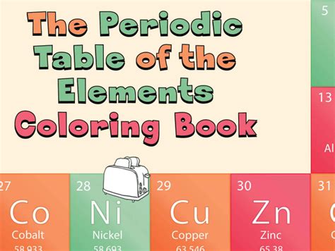 Periodic Table of the Elements Coloring Book - ChemistryViews