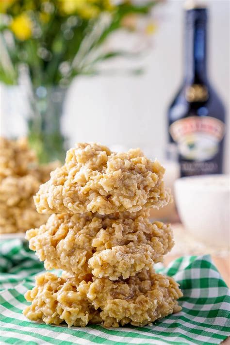 Irish Cream No Bake Cookies - Sugar and Soul