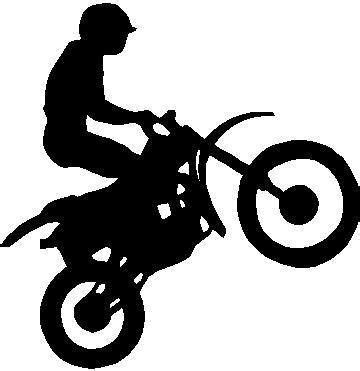 dirt bike stencil - Google Search | Wall decals, Bike silhouette, Wall ...