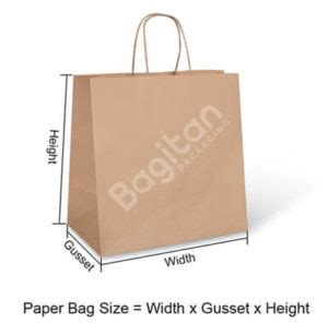 Paper Bag Types & Sizes (Infographic) | Bagitan Packaging