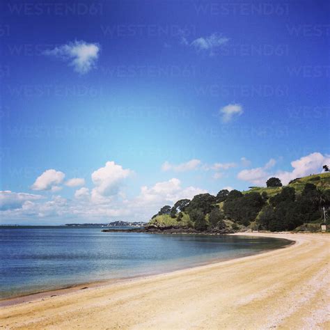 New Zealand, Auckland, Takapuna Beach stock photo