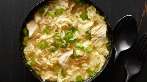 Egg Drop Ramen Soup with Chicken Recipe - Tablespoon.com