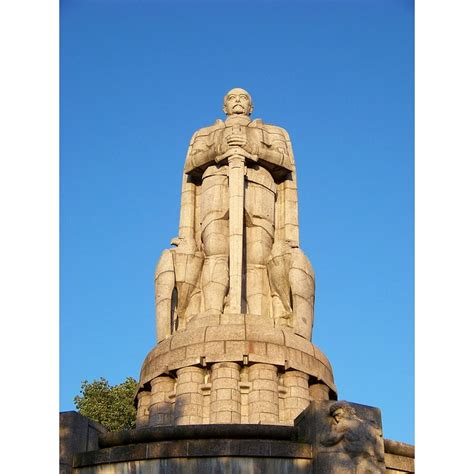 LAMINATED POSTER Bismarck Monument Bismarck Memorial Statue Hamburg ...