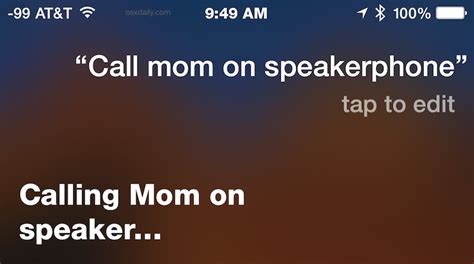 Make a Speakerphone Call with Siri from iPhone