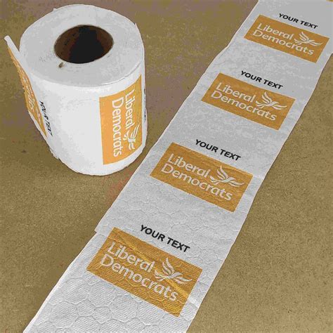 Lib Dems Political Party Logo Novelty Toilet Paper : Toilet Face