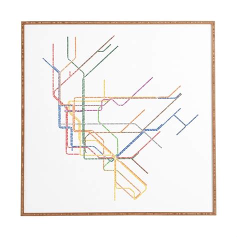 Subway Map Wall Art - Cristy Claudetta