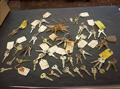 Large Lot of 75 Misc Car Key Lot of old and vintage keys most labeled ...