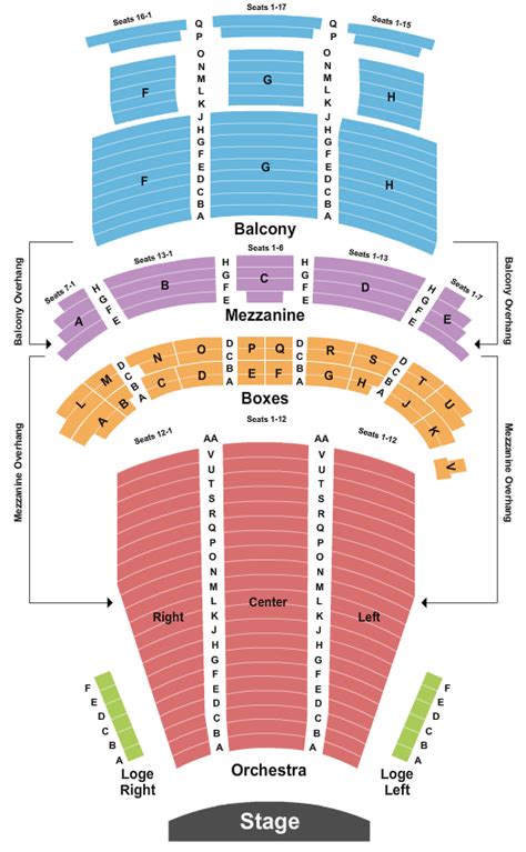 Majestic Theater Seating Chart