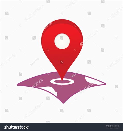 Location Vector Icons Purple Map Icons Stock Vector (Royalty Free ...