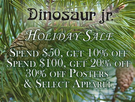 Holiday Merch Sales — Dinosaur Jr.