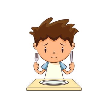 Clipart Of Starving Person Cartoon