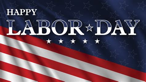 Happy Labor Day. USA Labor Day greeting card with background in colors ...