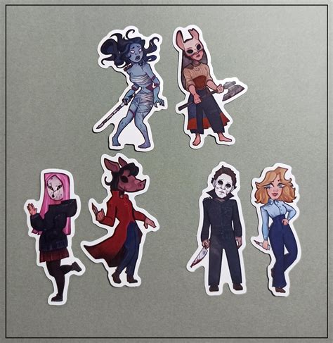 I made some DbD killers (...and Laurie) stickers :D CUTIES : r ...