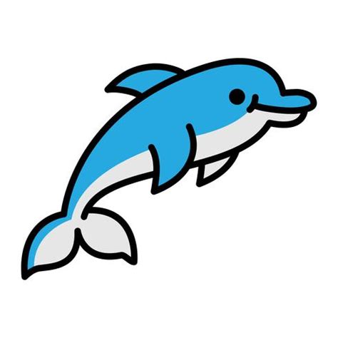 Dolphin cartoon illustration 544626 Vector Art at Vecteezy